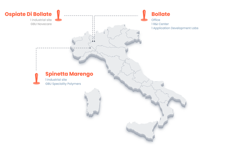 Location Map of Syensqo Italy