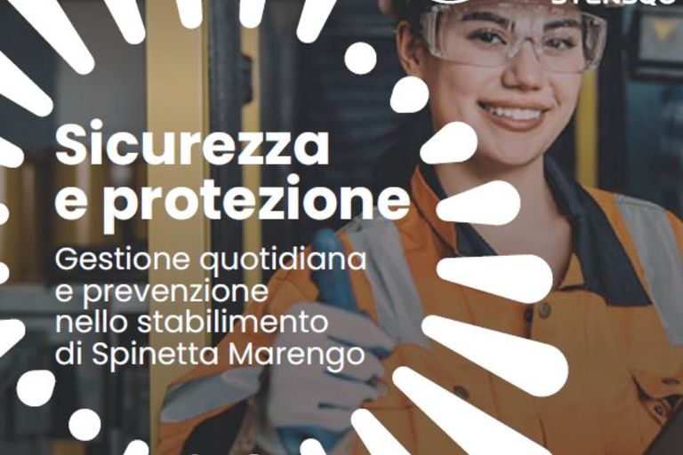 Copertina sicurezza e pretezione depliant